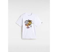 Vans - Camiseta Pizza Me de niños (8-14 años), Blanco, Talla: M