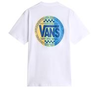 VANS Camiseta azul claro / amarillo claro / verde claro / blanco, Talla L