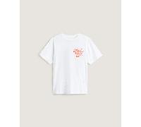 Vans - Camiseta Scratched Records de niños (8-14 años), Blanco, Talla: M