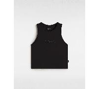Vans - Camiseta sin mangas con espalda olímpica Essential, Mujer, Negro, Talla: XL