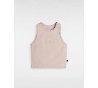 Vans - Camiseta sin mangas con espalda olímpica Essential, Mujer, Rosa, Talla: XL