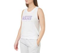 Vans Checker Impact Muscle Tank Camiseta, Blanco, XS para Mujer