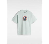 Vans - Camiseta Skull Window, Hombre, Verde, Talla: S