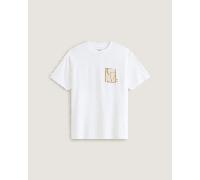 Vans - Camiseta Stretch Stack Crackle, Hombre, Blanco, Talla: M