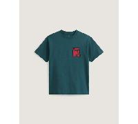 Vans - Camiseta Stretch Stack Crackle, Hombre, Verde, Talla: L