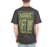 Vans Camiseta T-Shirt Cut and Paste S/S Negra Deslavada Algodón