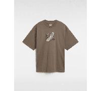 Vans - Camiseta Take The Call, Hombre, Marrón, Talla: XL