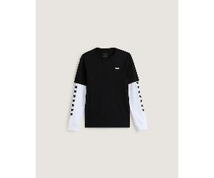 Vans - Camiseta Twofer de niños (8-14 años), Negro, Talla: XL