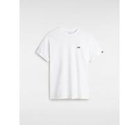VANS Camiseta Unisex Left Chest Logo, Redondo, Manga Corta - EY28 (Blanco / Ner