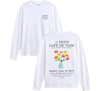 Vans - Camisetas - Cafe Vans LS Tee White - Talla L - Blanco Blanco L