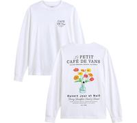 Vans - Camisetas - Cafe Vans LS Tee White - Talla XL - Blanco Blanco XL