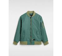 Vans - Cazadora bómber Copley de niños (8-14 años), Verde, Talla: XL