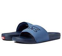 Vans Chanclas deslizantes de tablero de ajedrez para hombre, (Vans) Moonlight Blue/Dress Blues, 10.5 Women/9 Men