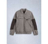 Vans - Chaqueta Act Of Disagreement Abrasion, Hombre, Gris, Talla: L