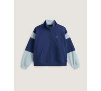 Vans - Chaqueta de cuello perquins deportiva retro con cremallera integral, Hombre, Azul, Talla: XXL