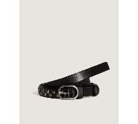 Vans - Cinturón de cuero Check, Hombre, Negro, Talla: L/XL