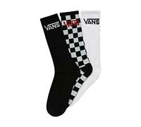 Vans Classic Crew (6.5-9, 3PK) Calcetines, BLACK-CHECKERBOARD, Talla única para Hombre