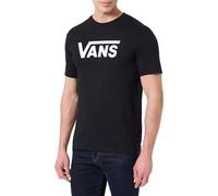 Vans Classic Drop V SS Crew tee-b Camiseta, Blanco y Negro, XL para Hombre