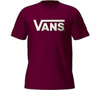 Vans Classic Drop V tee Camiseta Hombre, Burgundy-Marshmallow, M