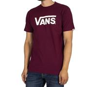 Vans Classic Drop V tee Camiseta Hombre, Burgundy-Marshmallow, XS