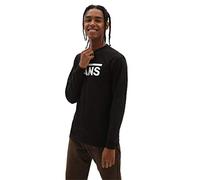 Vans Classic LS Camiseta de Manga Larga para Hombre (Black/White), L