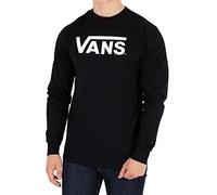 Vans Classic LS Camiseta de Manga Larga para Hombre (Black/White), XL