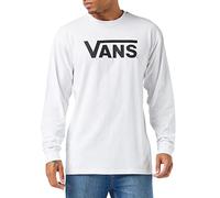 Vans Classic LS, Camiseta Hombre, White-Black, S