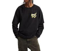 Vans Classic LS tee Camiseta, Negro, S para Hombre