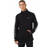 Vans Classic Pullover Hoodie Sudadera con Capucha, Versa Cremallera 1/4 (Negro/Tablero de ajedrez), M para Hombre