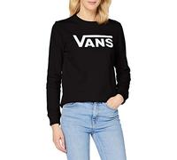 Vans CLASSIC V CREW Suéter pulóver, Negro (, S para Mujer