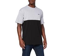 Vans Colorblock tee Camiseta, Athletic Heather-Black, XS para Hombre