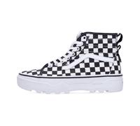 Vans - Cuadros Sk 8-hi Zapatilla Alta Mujer - Shoes - Mujer - Blanco - 37 EU -