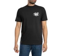 Vans de los hombres Camiseta con estampado en la espalda, Negro