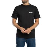 Vans de los hombres Camiseta con logotipo en la espalda de doble estándar, Negro