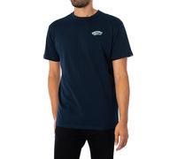 Vans de los hombres Camiseta con relleno de bloques de Off The Wall, Azul