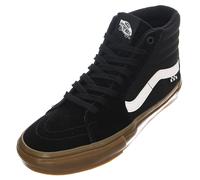 VANS de los Hombres Skate Sk8-Hi Zapatos - Black / Goma - Cordones Perfil Alto