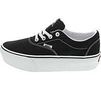 Vans Doheny Platform, Zapatillas Mujer, Negro (Canvas/Black/White), 38.5