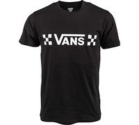 Vans Drop V Check-b Camiseta, Negro, S para Hombre