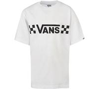 Vans Drop V Check Boys-B Camiseta, White, XL Unisex Niños