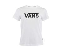 Vans Drop V SS Crew, Camiseta Mujer, Blanco, S