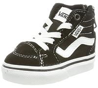 Vans Filmore Hi Zip, Zapatillas Unisex niños, Negro (Suede/Canvas/Black/White), 25 EU