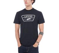 Vans Full Patch Camiseta, Negro (Black/White), Large para Hombre