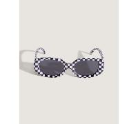 Vans - Gafas de sol Checkerboard Wheeling, Hombre, Negro, Talla: Talla única