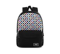 Vans Glitter Check Realm Backpack VN0A48HGUX9, Womens Backpack, black, One size EU