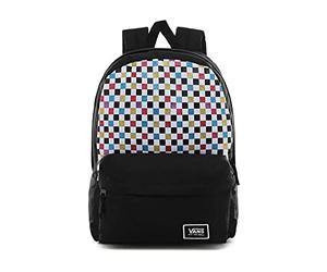Vans Glitter Check Realm Backpack VN0A48HGUX9, Womens Backpack, black, One size EU