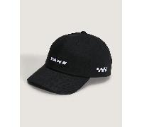Vans - Gorra Check Side con cierre ajustable con botón a presión, Hombre, Negro, Talla: Talla única