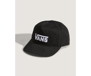 Vans - Gorra con cierre ajustable trasero y logotipo «Drop V» de niños, Negro, Talla: Talla única