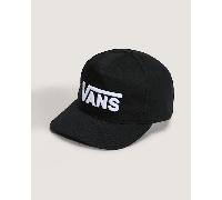 Vans - Gorra con cierre ajustable trasero y logotipo Drop V, Hombre, Negro, Talla: Talla única