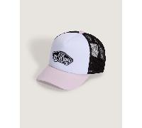 Vans - Gorra de niños Patch Curved Bill Trucker, Blanco, Talla: Talla única