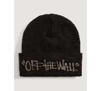 Vans - Gorro alto con borde vuelto Let Loose de niños (8-14 años), Negro, Talla: Talla única